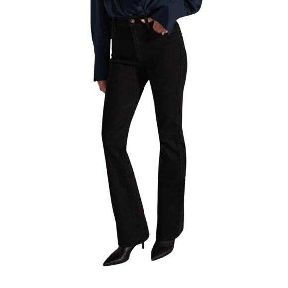 Favorite Daughter The Valentina super high rise mini boot shortie jeans size 34 - Picture 1 of 8